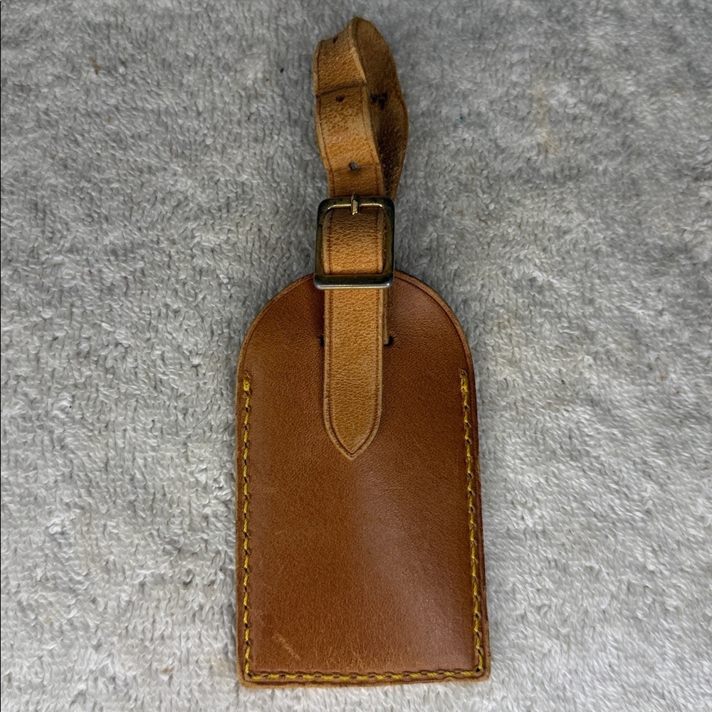 Vintage Louis Vuitton Luggage Tag and Poignier in Vachetta Leather (13N) - Picture 6 of 8